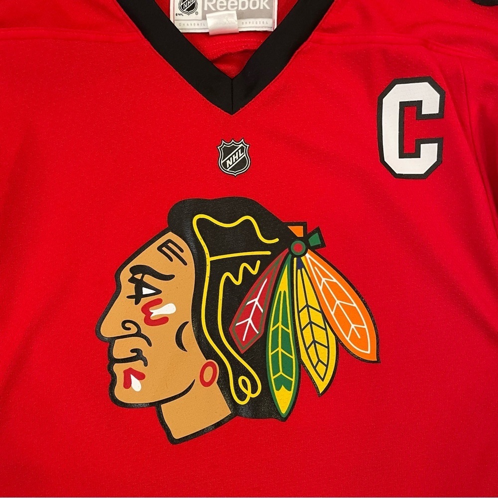 Jonathan Toews #19 Chicago Blackhawks C NHL Reebok Hockey Jersey Youth Size LX. - Picture 5 of 13